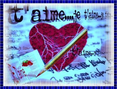 je t'aime mon chéri